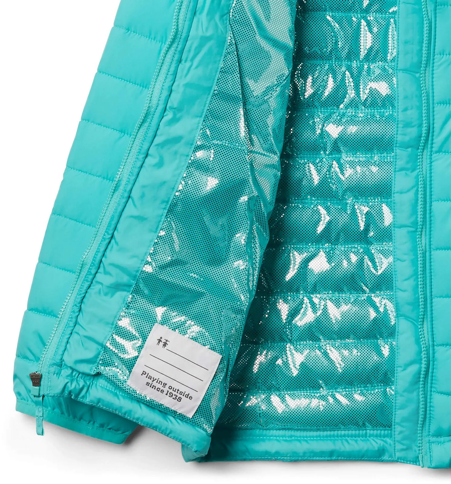 Куртка з капюшоном Columbia Powder Lite для дівчат, стьобана куртка з капюшоном, фото №3