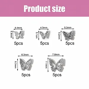 Метелик Метал сріблястий, 25 шт synthetic.ua - Фото 1