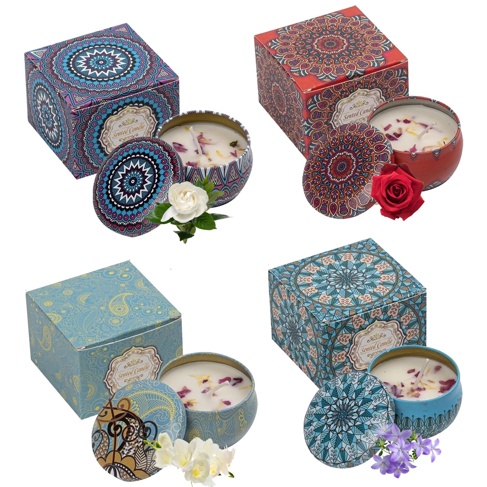 Свечи ароматизированные набор 4 штуки натуральный соевый воск, фото №1 Свечи ароматизированные набор 4 штуки натуральный соевый воск, фото №1