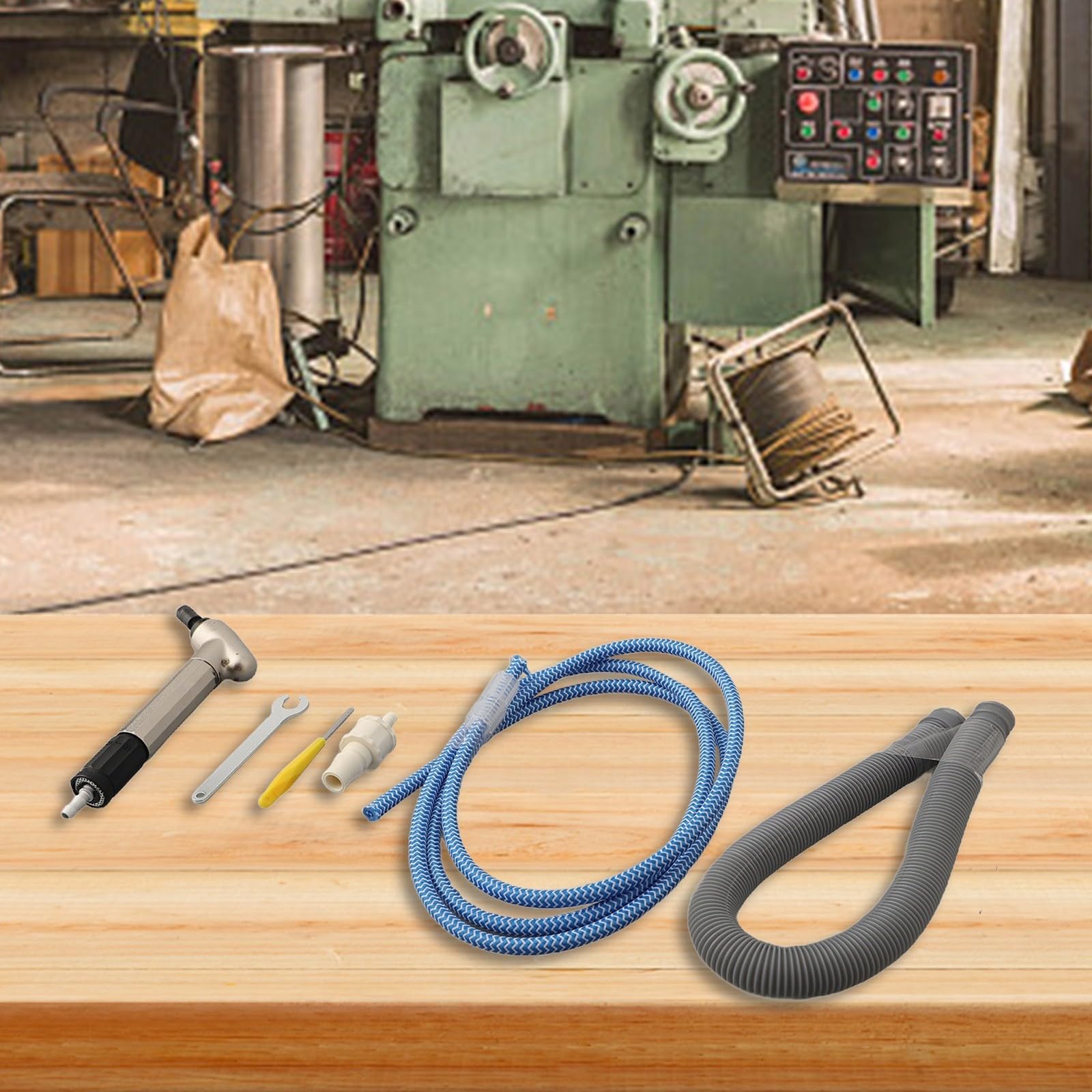Набір CWOQOCW MAG-121N 120° Air Micro Grinder, High Speed Pneumatic Grinding Point, фото №2