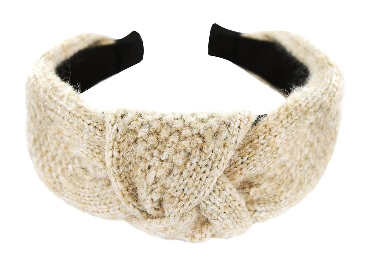 Обруч на голову Вязана Axy HR6A Бежевий, фото №1