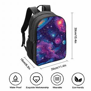 Рюкзак DPEOANEBN Galaxy 3D для дітей, великий, шкільний, подарунок до школи, 40x28x16 см synthetic.ua - Фото 1