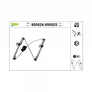 Склопідйомник VALEO 850524 VW передній лівий - Фото 1