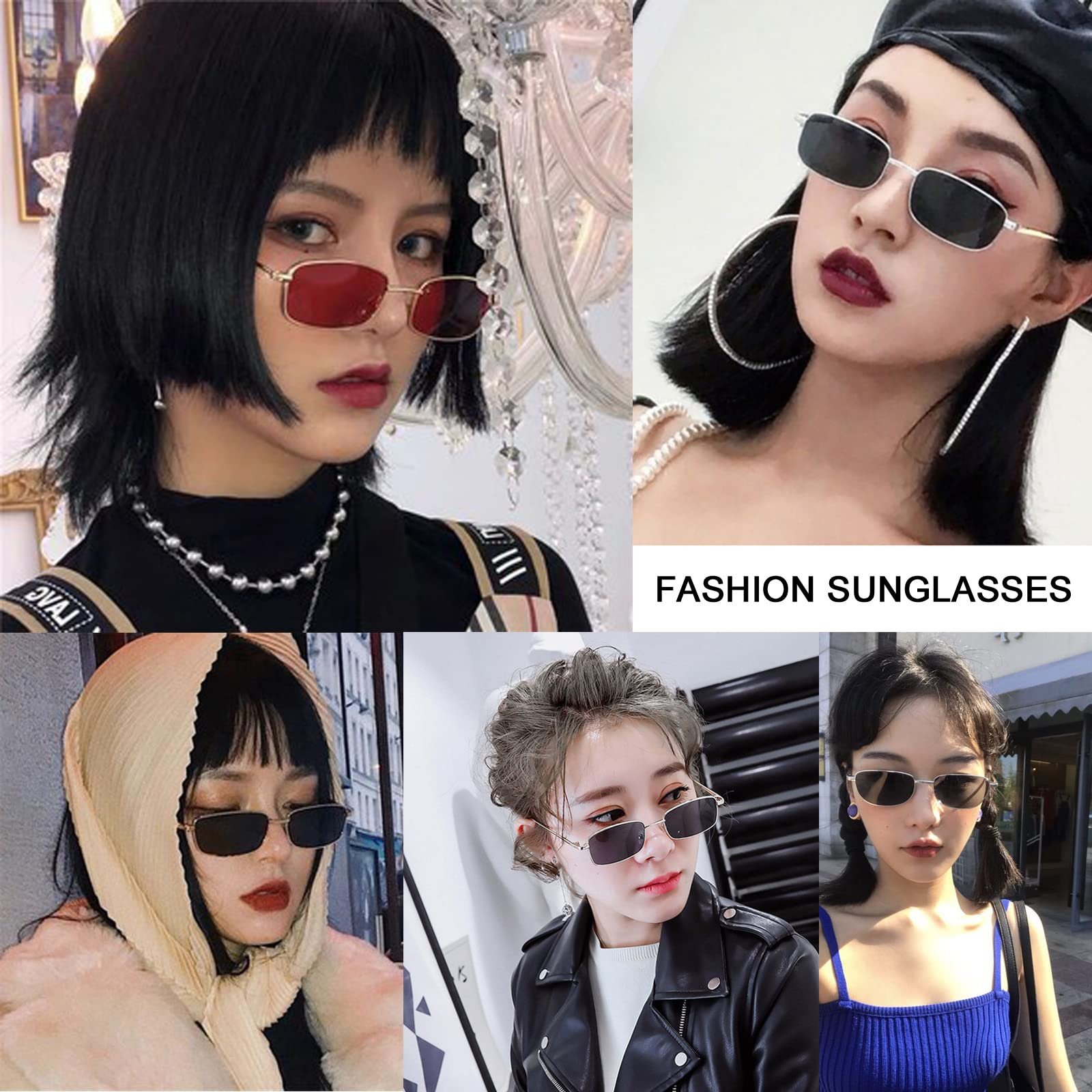 Вінтажні прямокутні сонцезахисні окуляри Ggpyyon для чоловіків і жінок, ретро, фото №4