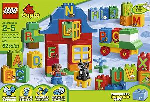 Набір для конструкцій LEGO DUPLO Play with Letters 62 шт багатоколірний synthetic.ua - Фото 1