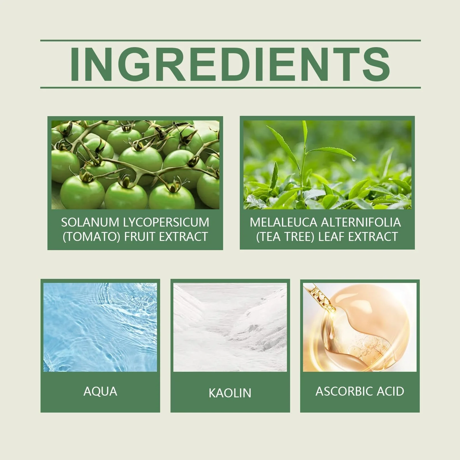 Маска глиняна Green Tomato Очищення пор, бруд, фото №2