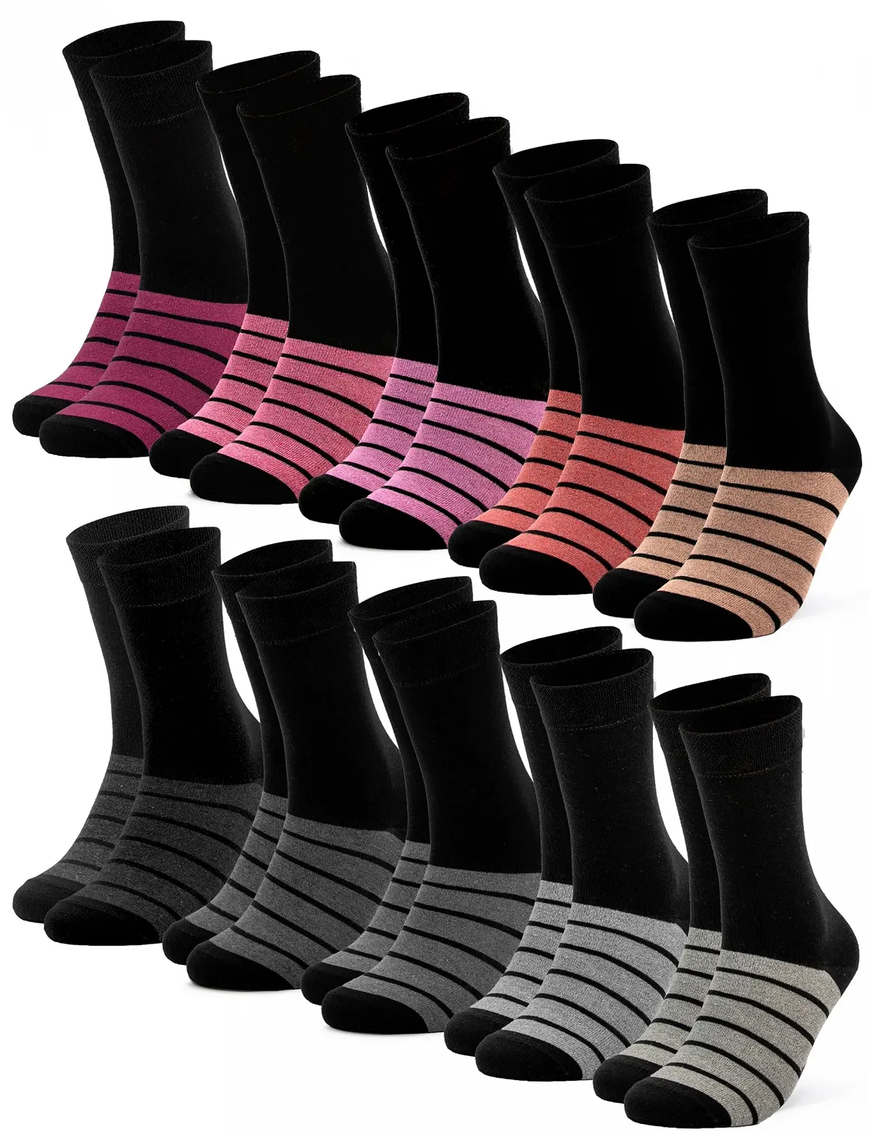 Носки Occulto Женские Цветные Набор из 10 (Модель: Laura), фото №1 Носки Occulto Женские Цветные Набор из 10 (Модель: Laura), фото №1