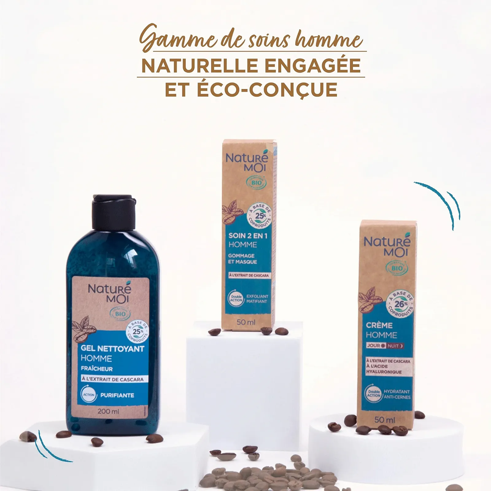 Крем для обличчя чоловічий Naturé Moi Cascara Organic 50 мл, фото №5