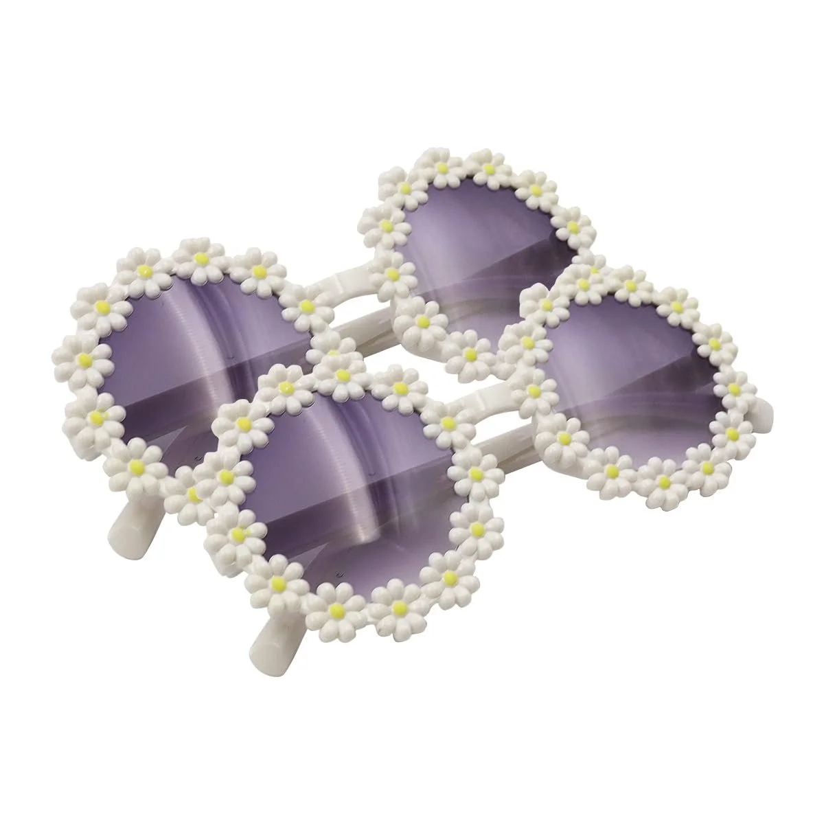 Сонцезахисні окуляри Ieron Вінтажні з квітами ромашки, Круглі, 2 шт., фото №1