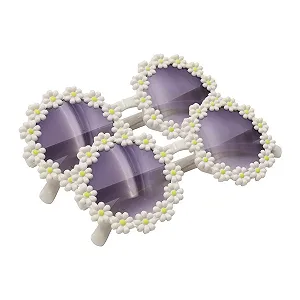 Сонцезахисні окуляри Ieron Вінтажні з квітами ромашки, Круглі, 2 шт. - Фото 1