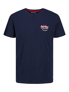 Футболка Jack&Jones TEE SS CREW NECK 12222339, Темно-синий, M - Фото 1