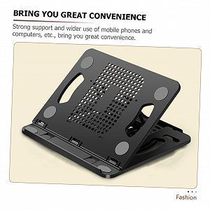 Подставка для ноутбука Yardenfun складная с отделением Регулировка высоты, вентилируемая подставка для ноутбука Прочная и регулируемая подставка для планшета и смартфона для офиса и дома synthetic.ua - Фото 1