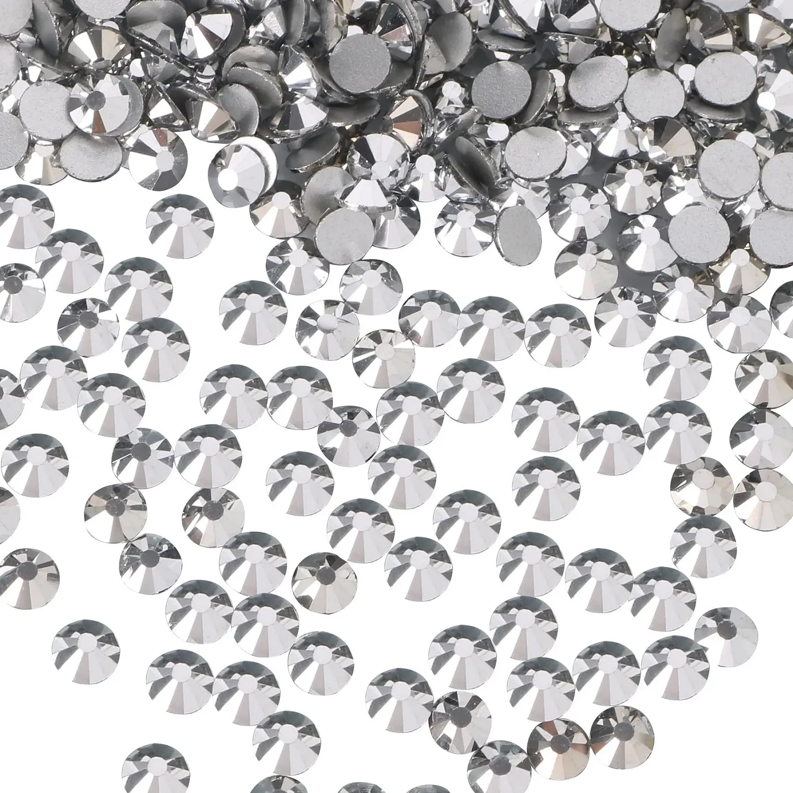 Стрази Срібні 4,8 мм (SS20, 576 штук), Jet SS10, 2880 штук, фото №3