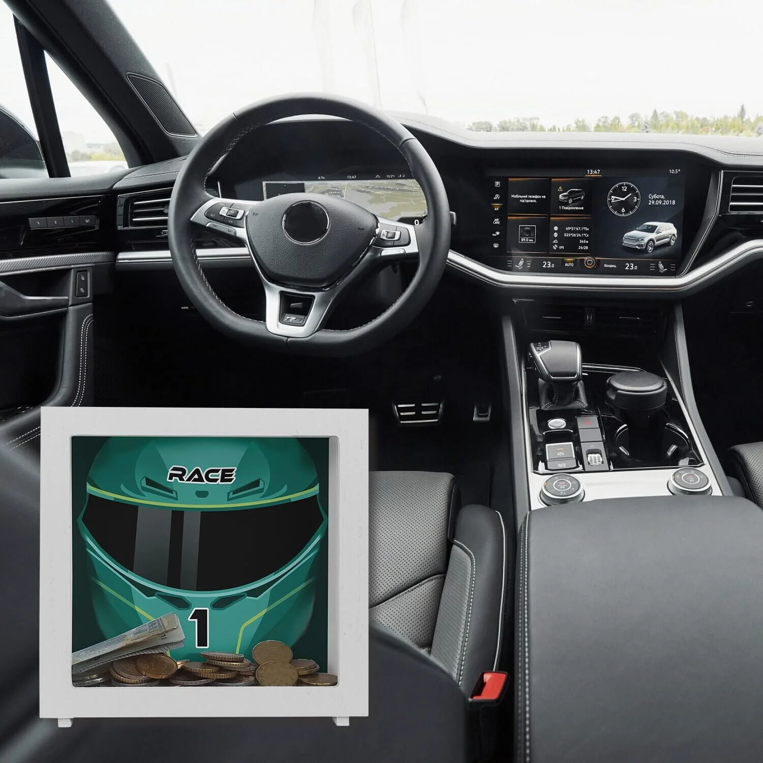 Скарбничка Motorsport Helmet Frame Дерев'яна Racing, фото №5