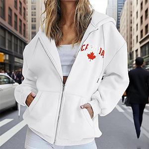 Жіноча Толстовка Unilarinna Oversize на блискавці Однотонний synthetic.ua - Фото 1