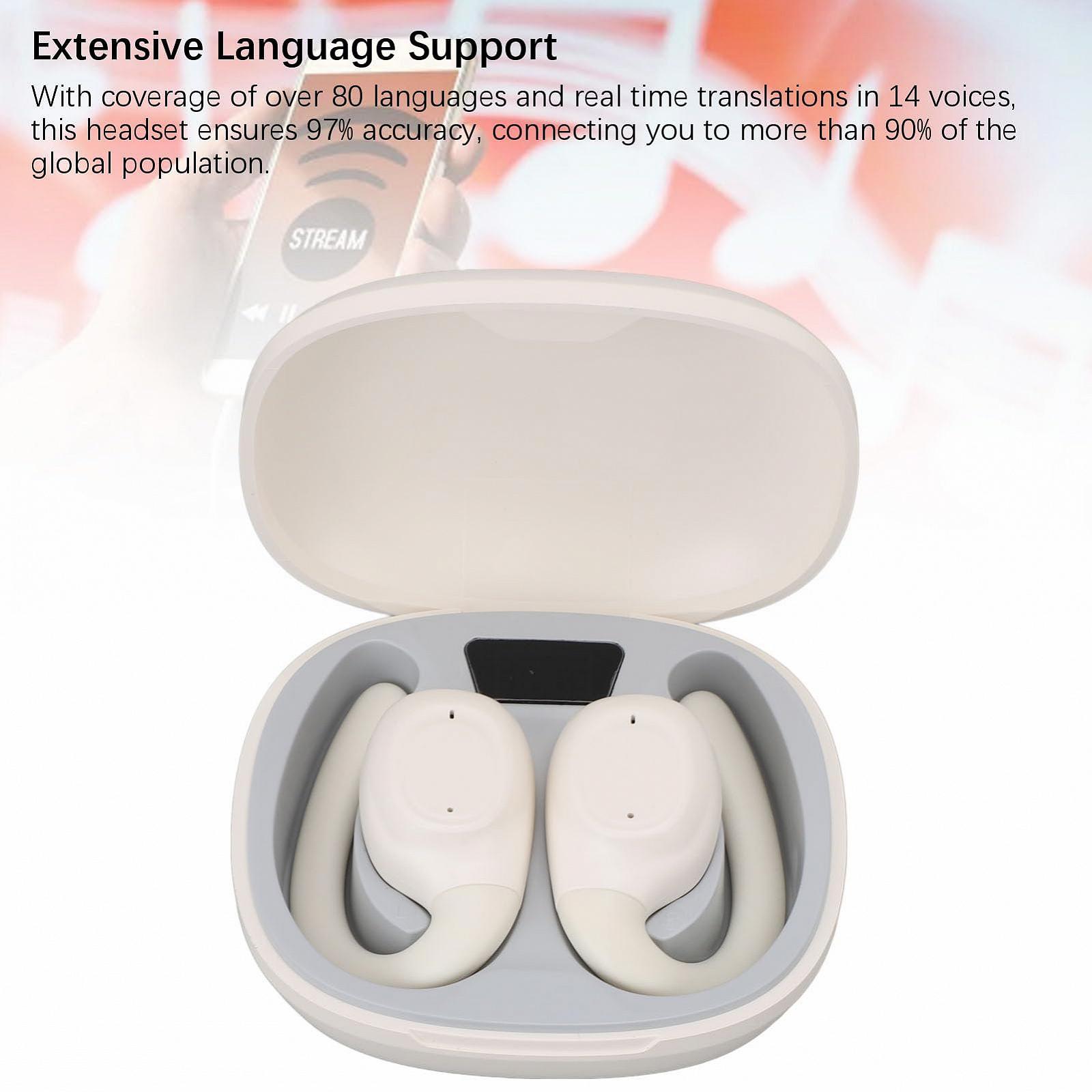 Навушники-перекладачі Bluetooth AI Реального Часу З Вушним Гачком 80 Мов 14 Голосів, фото №5