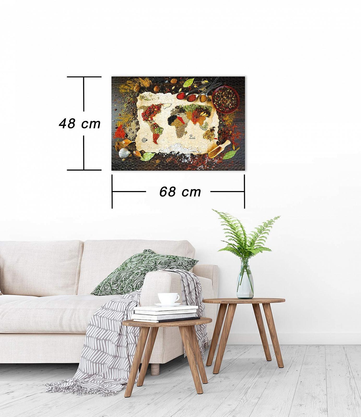 Пазл Ulmer Puzzleschmiede Taste The World Карта мира из специй 1000 элементов, фото №3 Пазл Ulmer Puzzleschmiede Taste The World Карта мира из специй 1000 элементов, фото №3