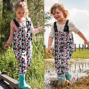 Детские непромокаемые штаны для грязи Унисекс Детские дождевые штаны Водонепроницаемые грязезащитные подтяжки Дождевой комбинезон Брюки-комбинезон Снежный костюм для мальчиков и девочек Для улицы synthetic.ua - Фото 1