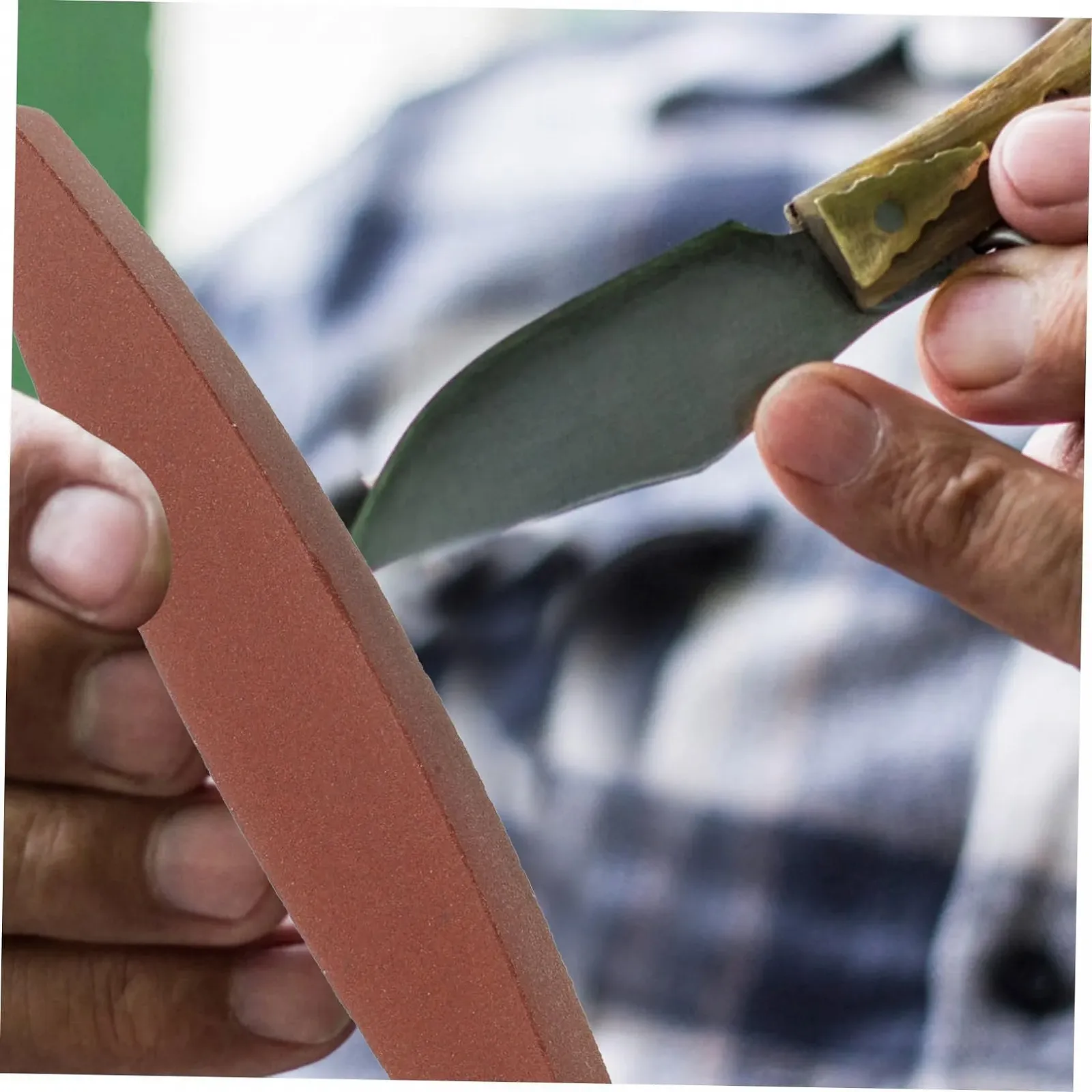 Набір точильних каменів для садових інструментів та ножиць (3 шт.) червоний оксид заліза, фото №3 Набір точильних каменів для садових інструментів та ножиць (3 шт.) червоний оксид заліза, фото №3