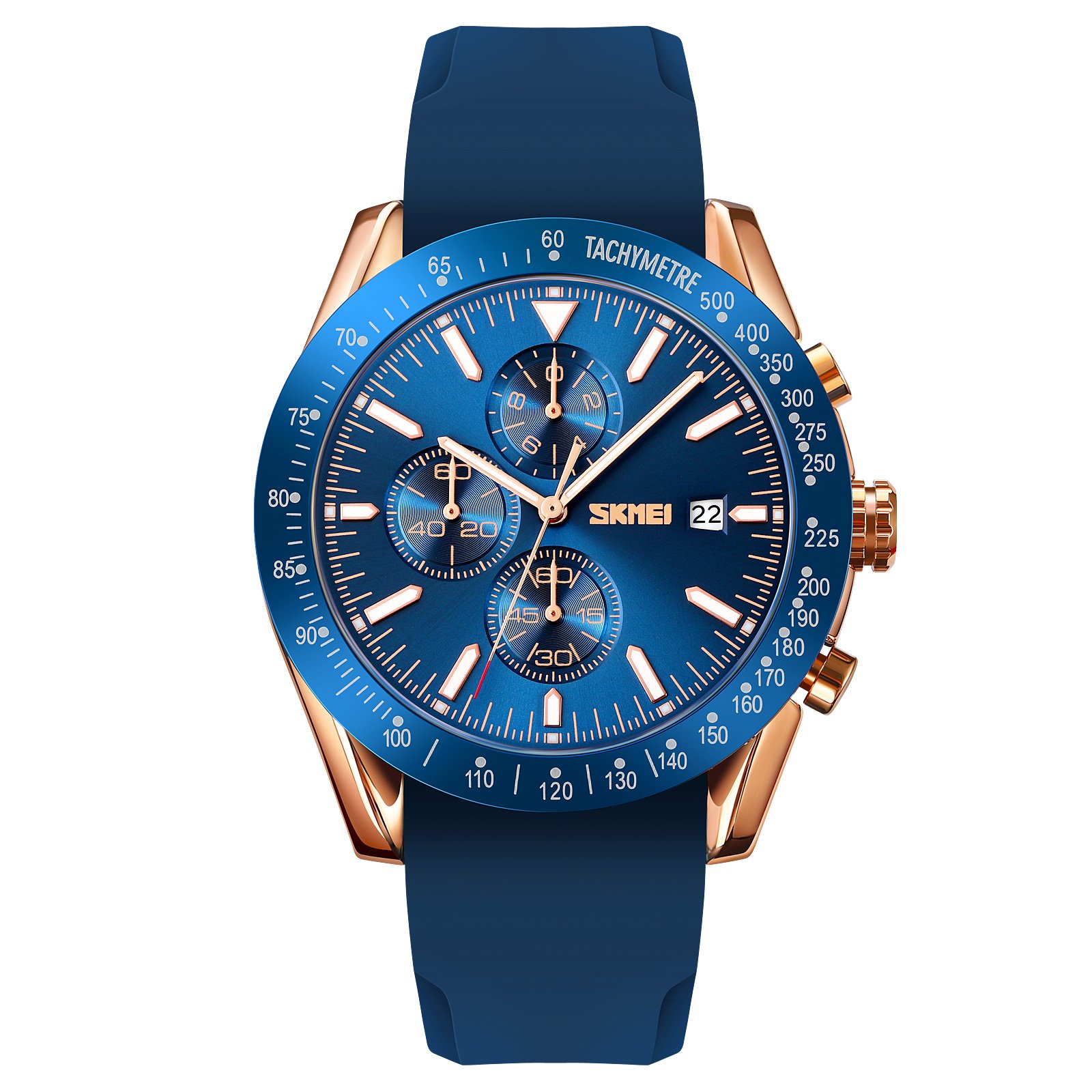 Годинник Skmei 9253PRGBU Rose Gold-Blue Sil, фото №1