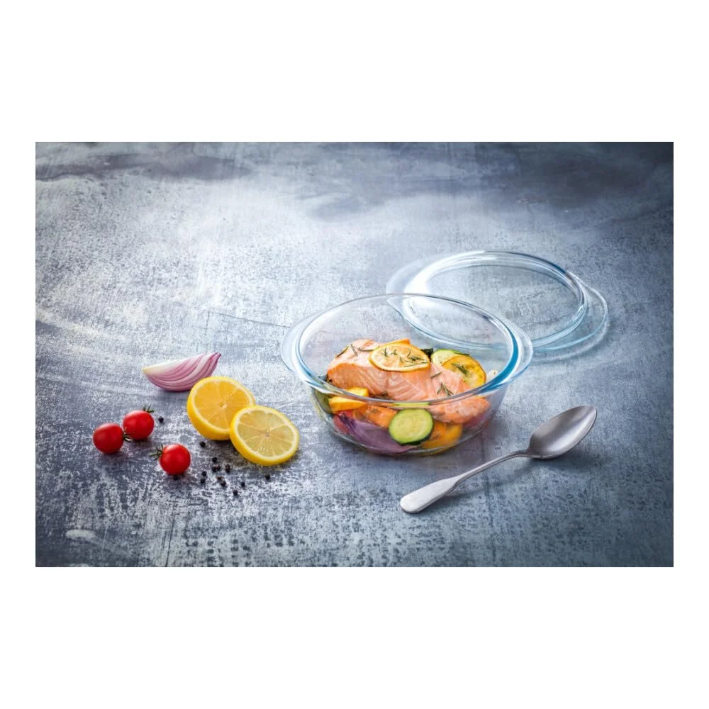 Круглая форма для запекания Pyrex 1.4 л, белая, фото №2