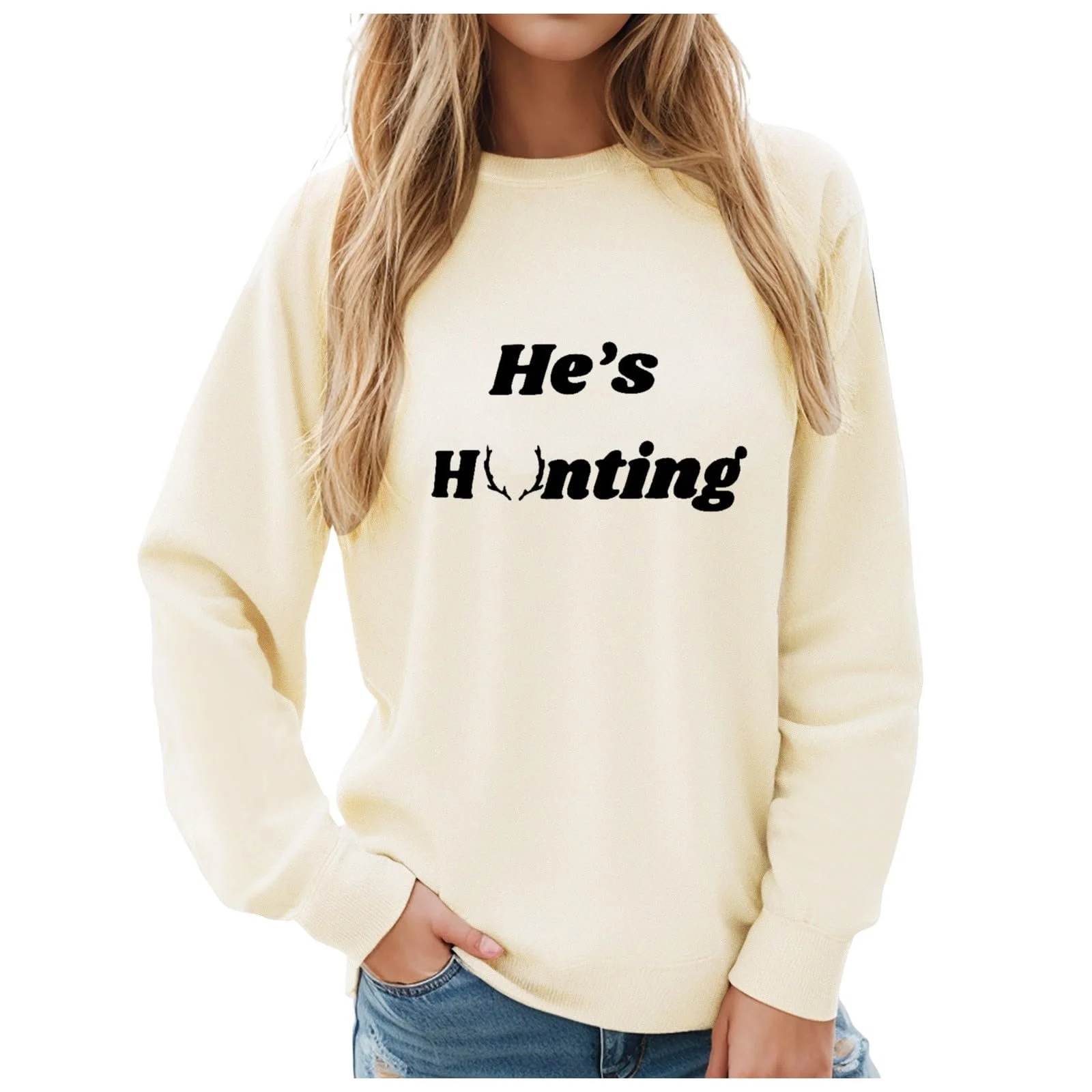 Жіночий світшот YueYue Пуловер з принтом, фото №1 Жіночий світшот YueYue Пуловер з принтом, фото №1