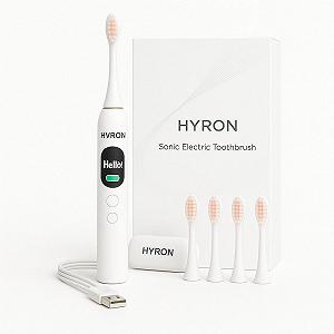 Электрическая Зубная Щетка HYRON Pro Звуковая 5 Режимов Белый - Фото 1