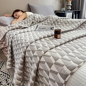 Покривало LGYKUMEG Легка Літня, М'яке та Дихаюче Покривало synthetic.ua - Фото 1