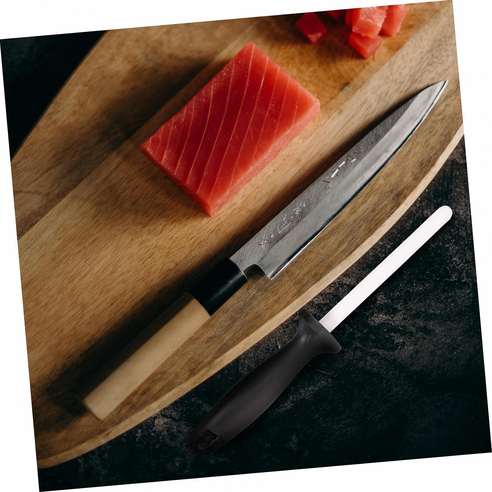 Мусат керамический SOLUSTRE для кухонных ножей Компактный, фото №4