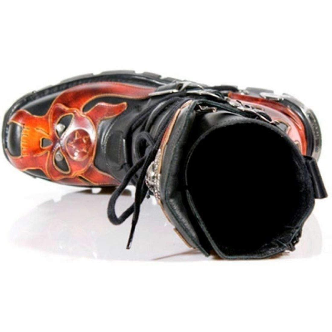 Черевики Biker Skirt Red Skull Head M107-S1 Чорний, фото №7 Черевики Biker Skirt Red Skull Head M107-S1 Чорний, фото №7