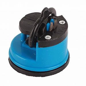 Ручная точилка для ножей с присоской ABS + вольфрамовая сталь Синий synthetic.ua - Фото 1