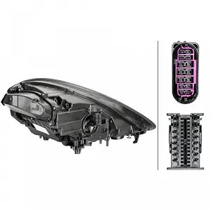 Фара HELLA 1EX 012 222-411 для PORSCHE левая synthetic.ua - Фото 1