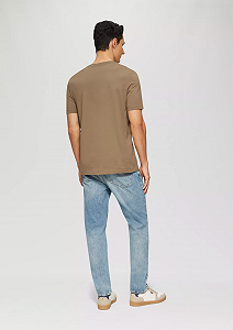 Футболка s.Oliver 2165525.8483 Crew Neck Коричневый XL synthetic.ua - Фото 1