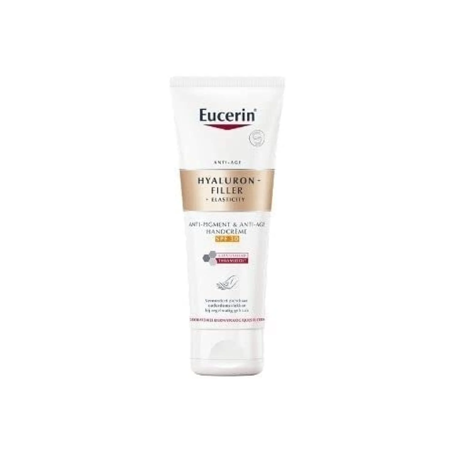 Крем для рук Eucerin Hyaluron-Filler + Elasticity, проти пігментації та проти старіння, SPF 30 - 75 мл, фото №1 Крем для рук Eucerin Hyaluron-Filler + Elasticity, проти пігментації та проти старіння, SPF 30 - 75 мл, фото №1