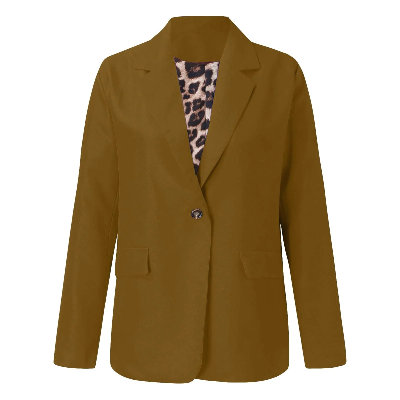 Жіноче пальто однотонне приталене на один ґудзик з рукавом 3/4, фото №2 Жіноче пальто однотонне приталене на один ґудзик з рукавом 3/4, фото №2