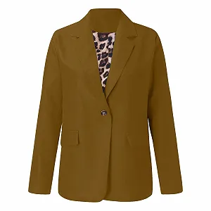 Жіноче пальто однотонне приталене на один ґудзик з рукавом 3/4 synthetic.ua - Фото 1