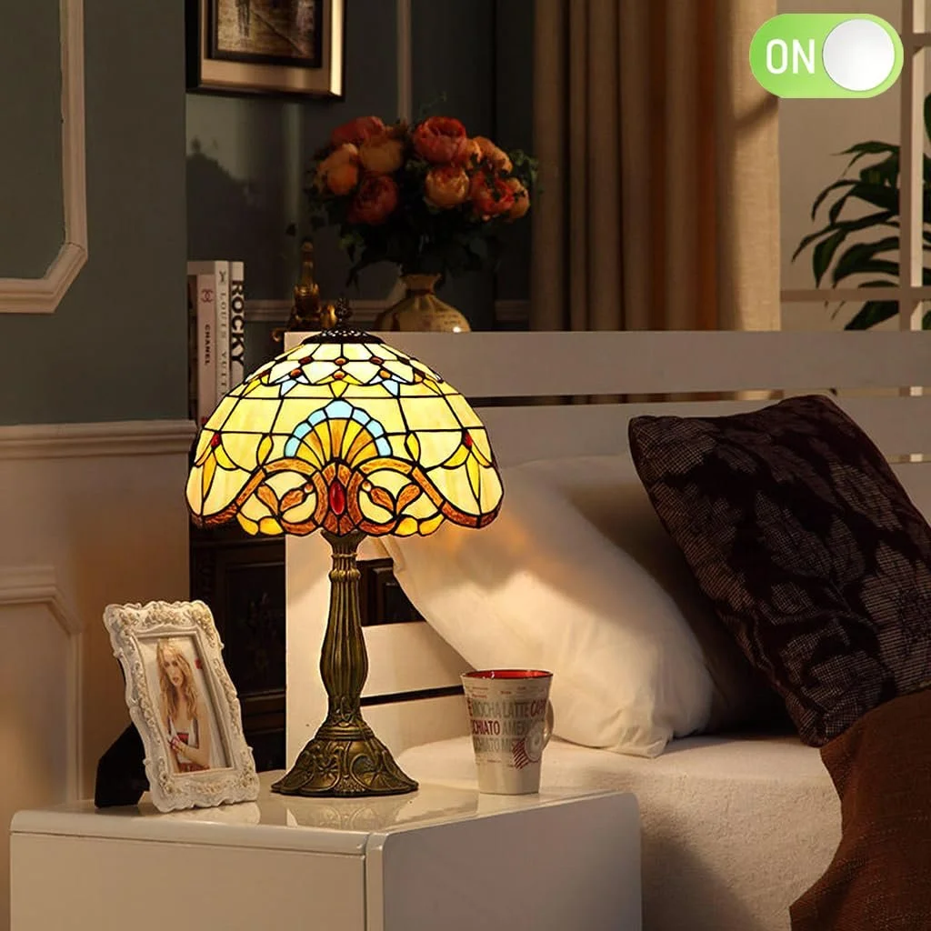 Настільна лампа Kinbolas Tiffany Style 30 см Кольорова, фото №2