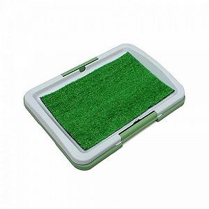 Лоток для собак с травой Puppy Potty Trainer Pad зелёный - Фото 1