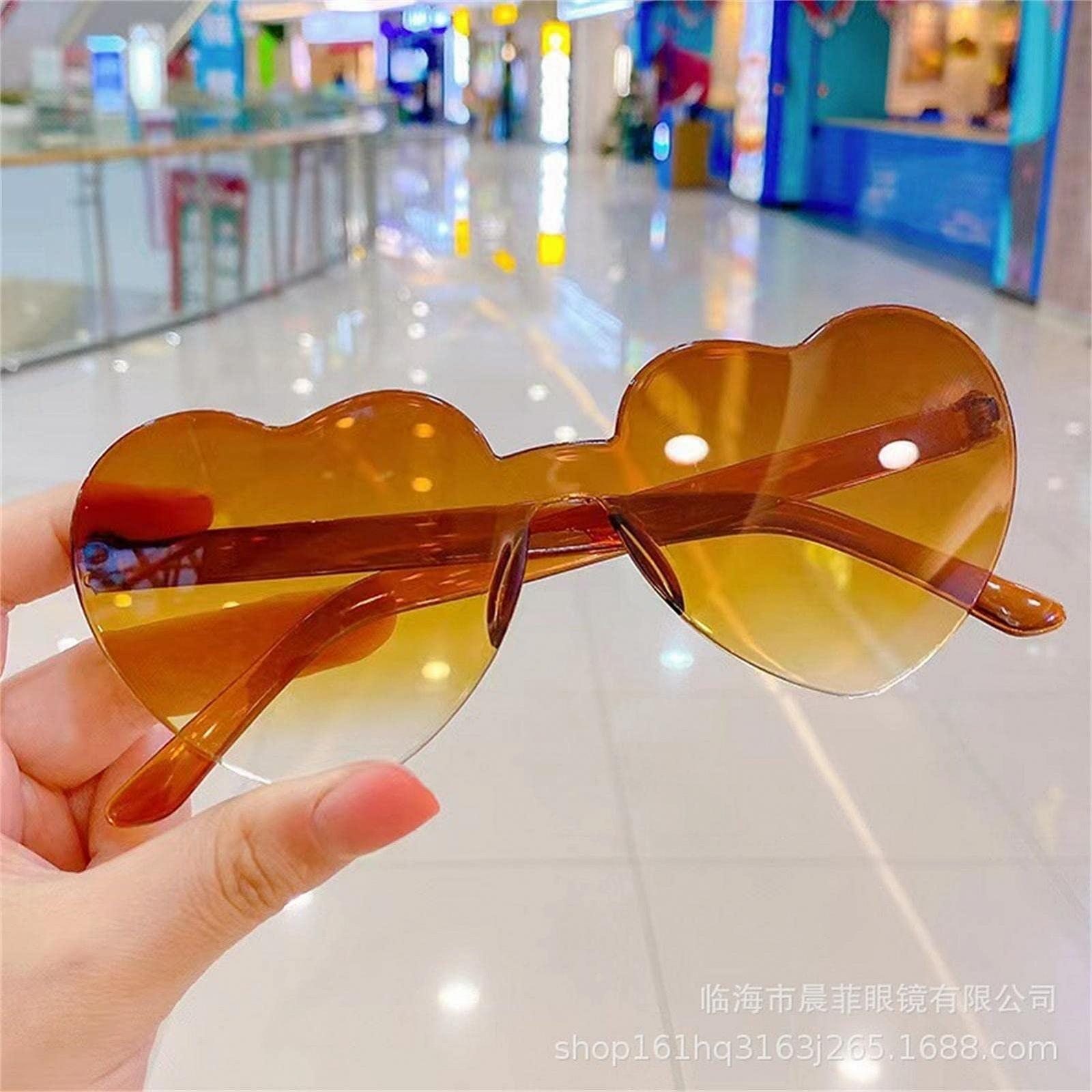 Солнцезащитные Очки Сердце Без ободочных 12 Штук Разноцветные, фото №8