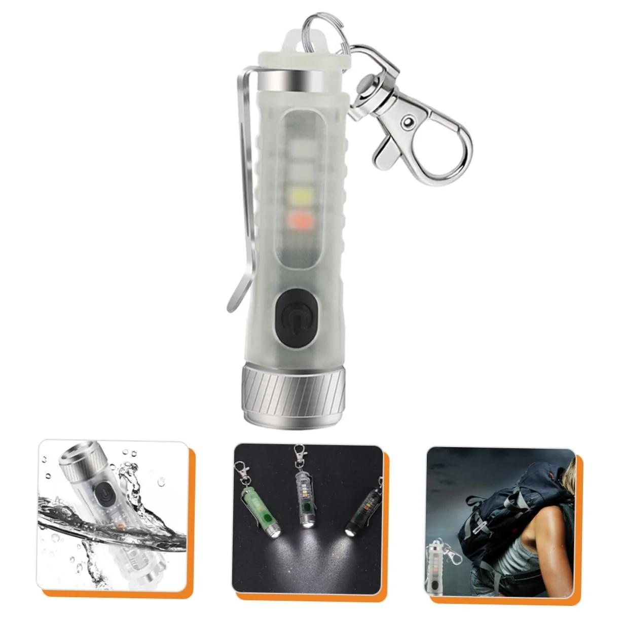 Фонарик BESPORTBLE LED 3 шт. Карманный фонарик-брелок Мини фонарик PC, фото №4