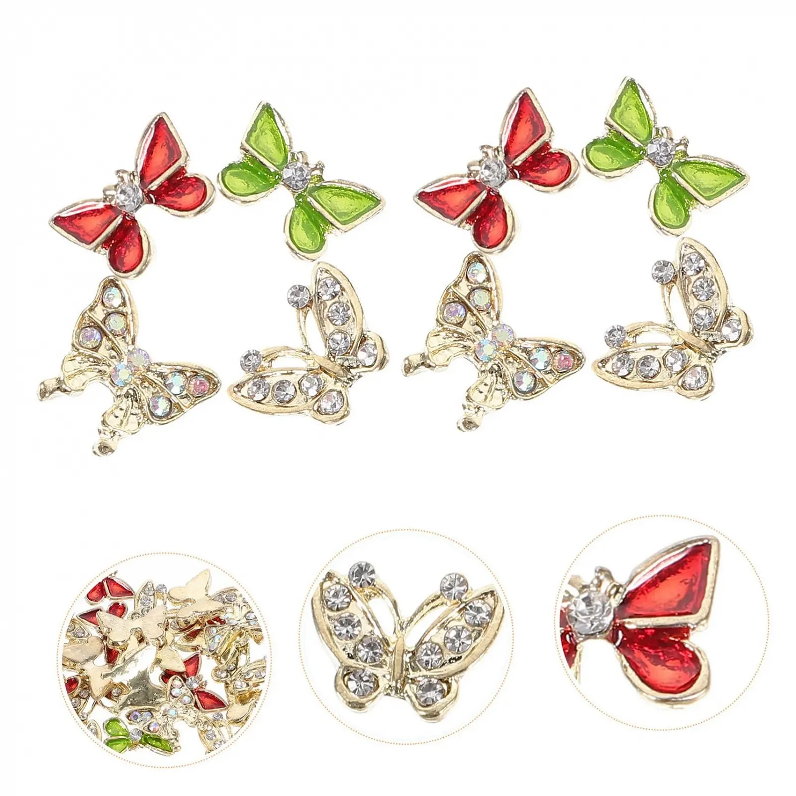 Прикраси для нігтів Метелики WOONEKY, фото №8