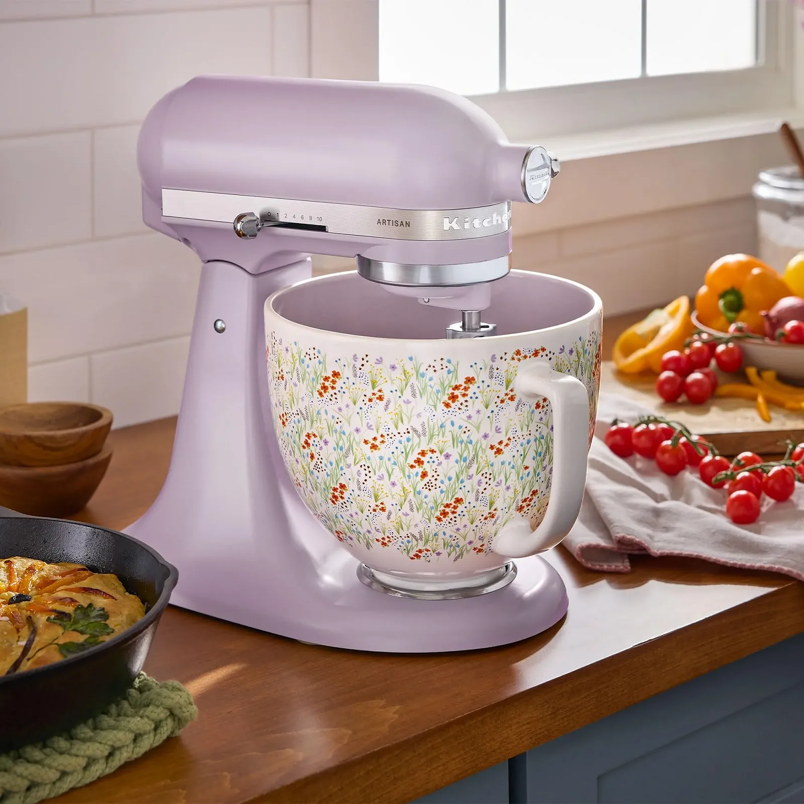 Чаша для змішування KitchenAid Wildflower 5KSM2CB5WF керамічна 4,7 л Wildflower, фото №4