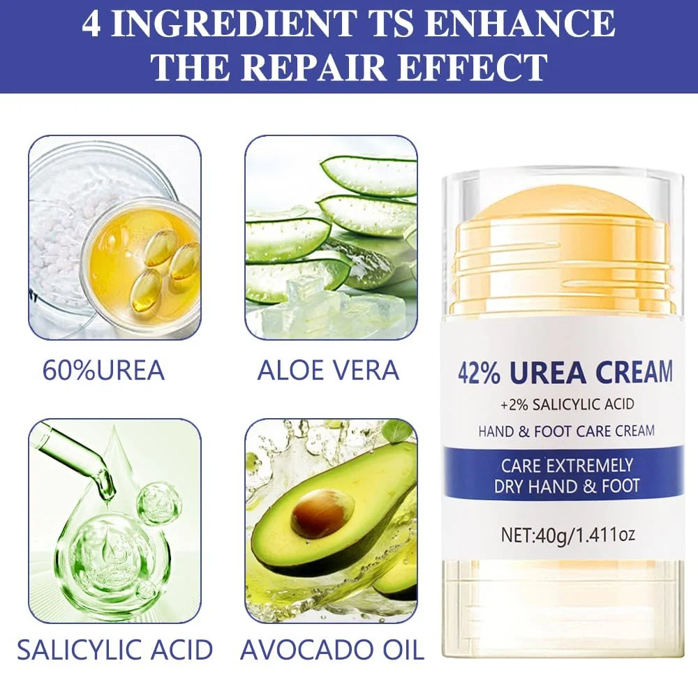 Крем для ног увлажняющий и питательный Pack of 2 для восстановления потрескавшихся пяток, смягчения сухой и грубой кожи рук и ног, фото №2