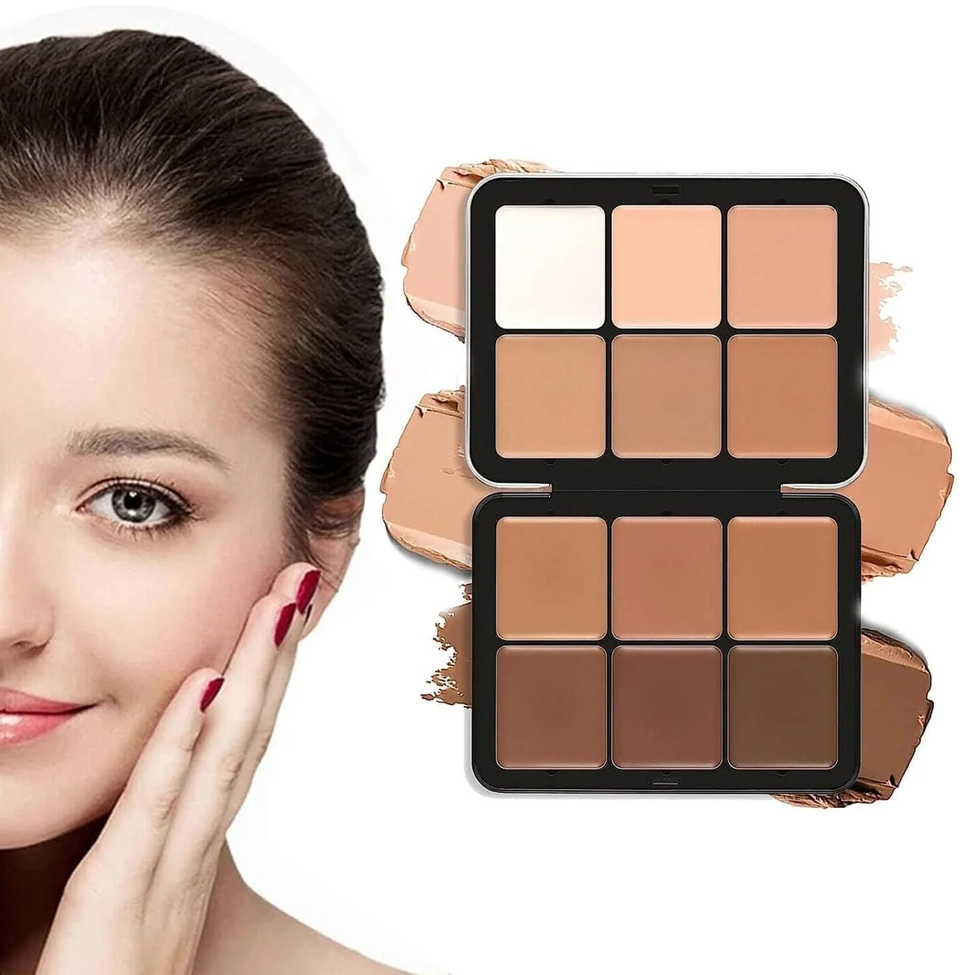 Палетка консилеров Carla Secret, Палетка кремовых румян, Палетка для макияжа, 12 цветов, Стойкое покрытие, Водостойкий, Полное покрытие для безупречной кожи, Для всех типов кожи (#03), фото №1 Палетка консилеров Carla Secret, Палетка кремовых румян, Палетка для макияжа, 12 цветов, Стойкое покрытие, Водостойкий, Полное покрытие для безупречной кожи, Для всех типов кожи (#03), фото №1