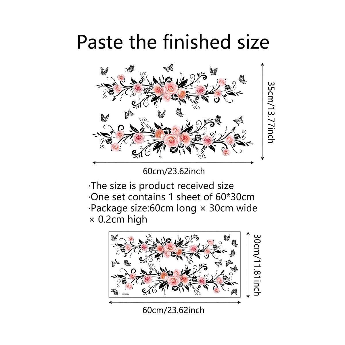 Наклейка на стіну HGDESIGN Red Roses (B) Червоний, фото №5 Наклейка на стіну HGDESIGN Red Roses (B) Червоний, фото №5