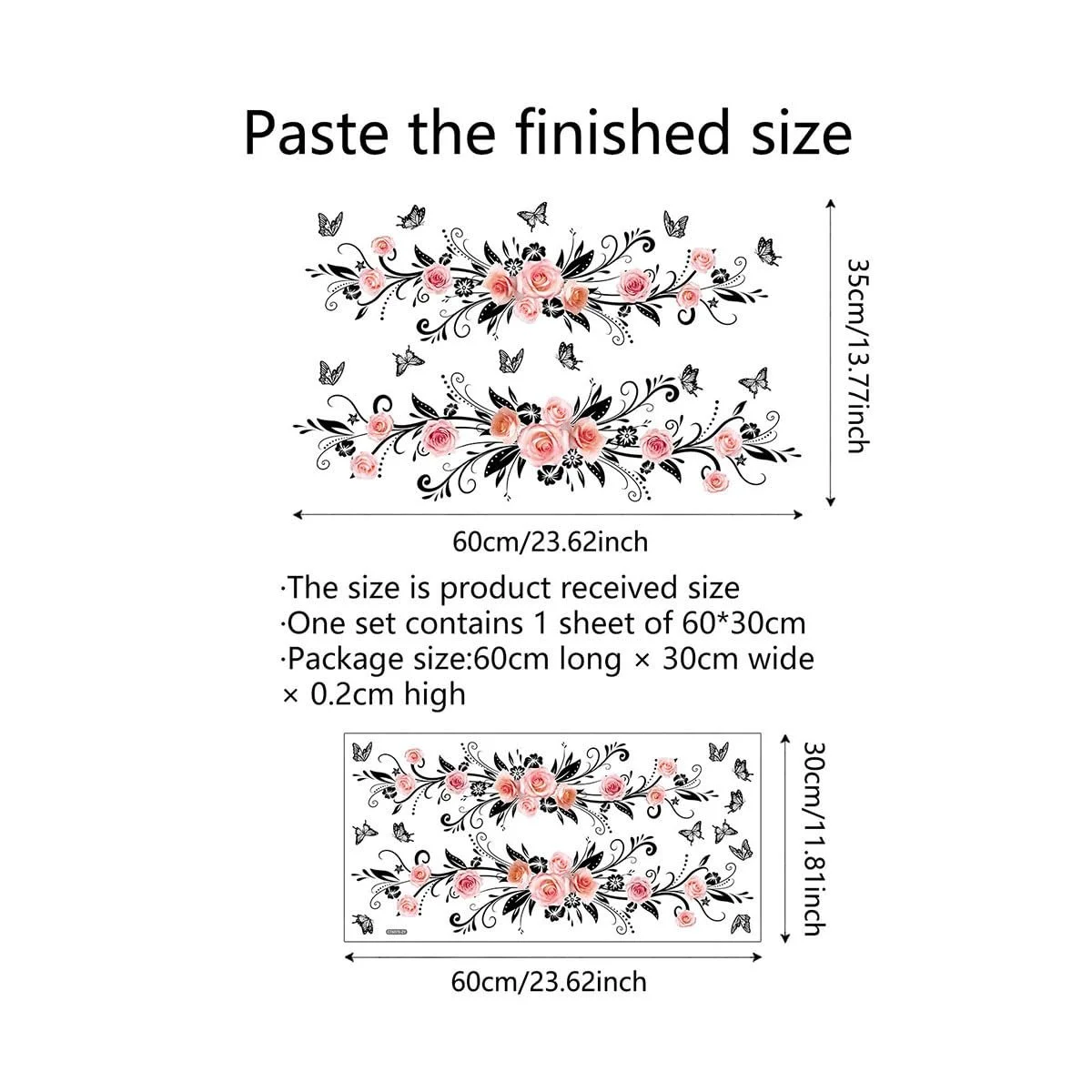 Настенная наклейка HGDESIGN Red Roses (B) Красный, фото №5