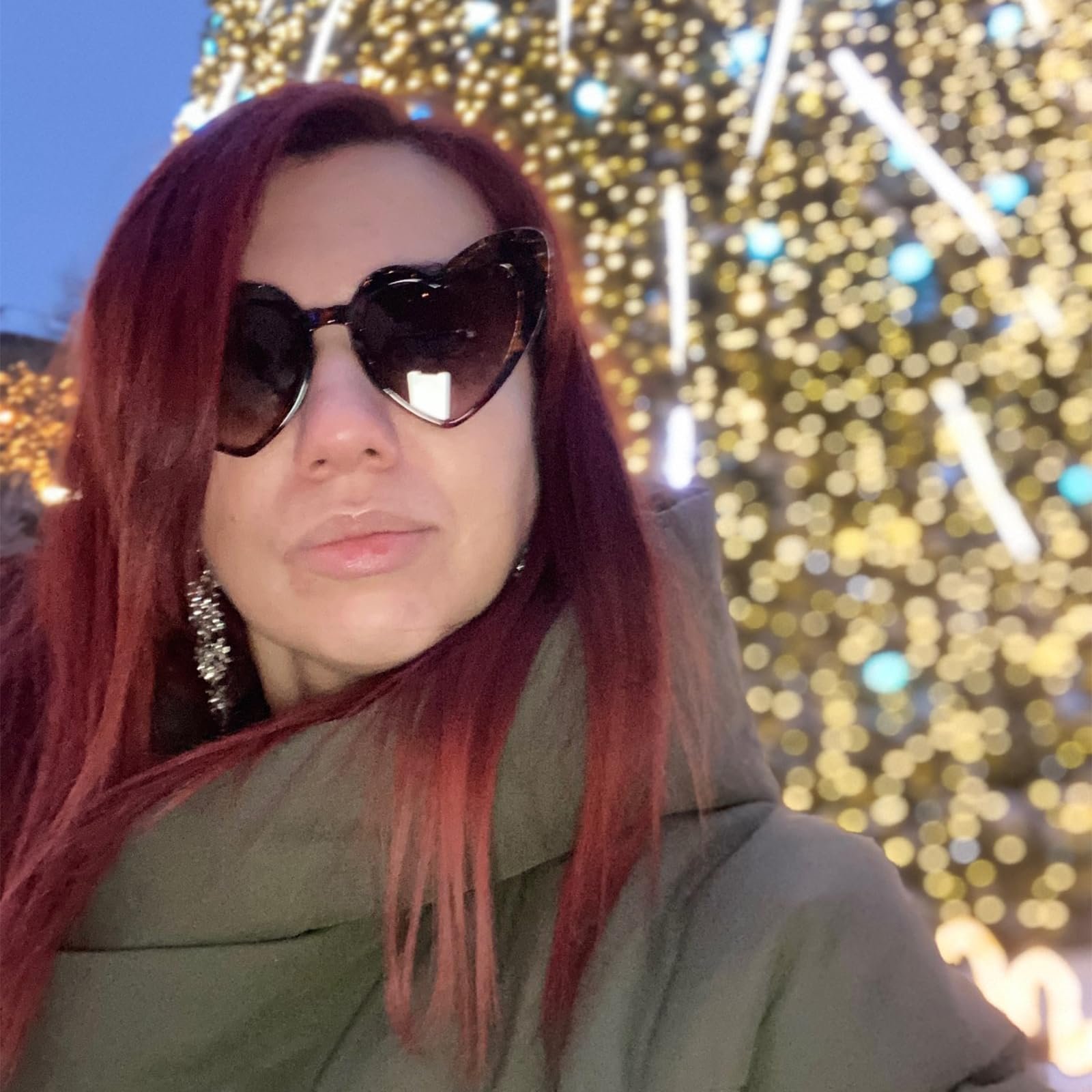 Сонцезахисні окуляри Серце YAMEIZE Прямокутні Вінтажні, фото №6