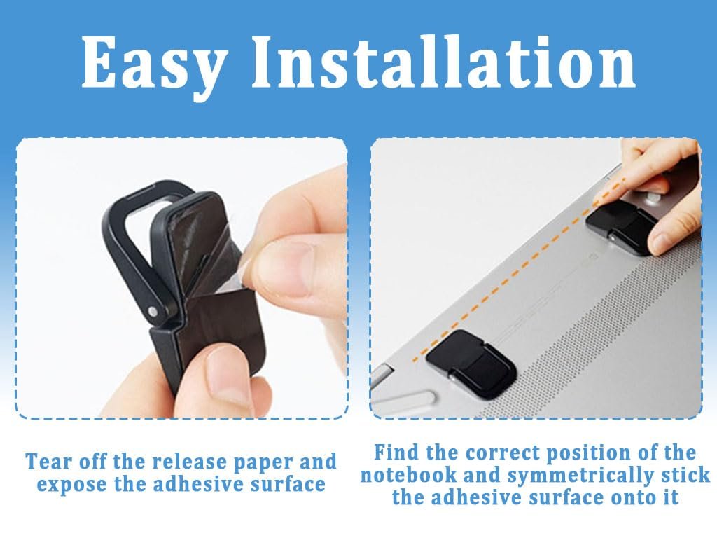 Подставка для ноутбука Anlising Mini, 8 шт, Невидимая подставка для компьютерной клавиатуры, Портативная подставка для клавиатуры для стола, фото №3