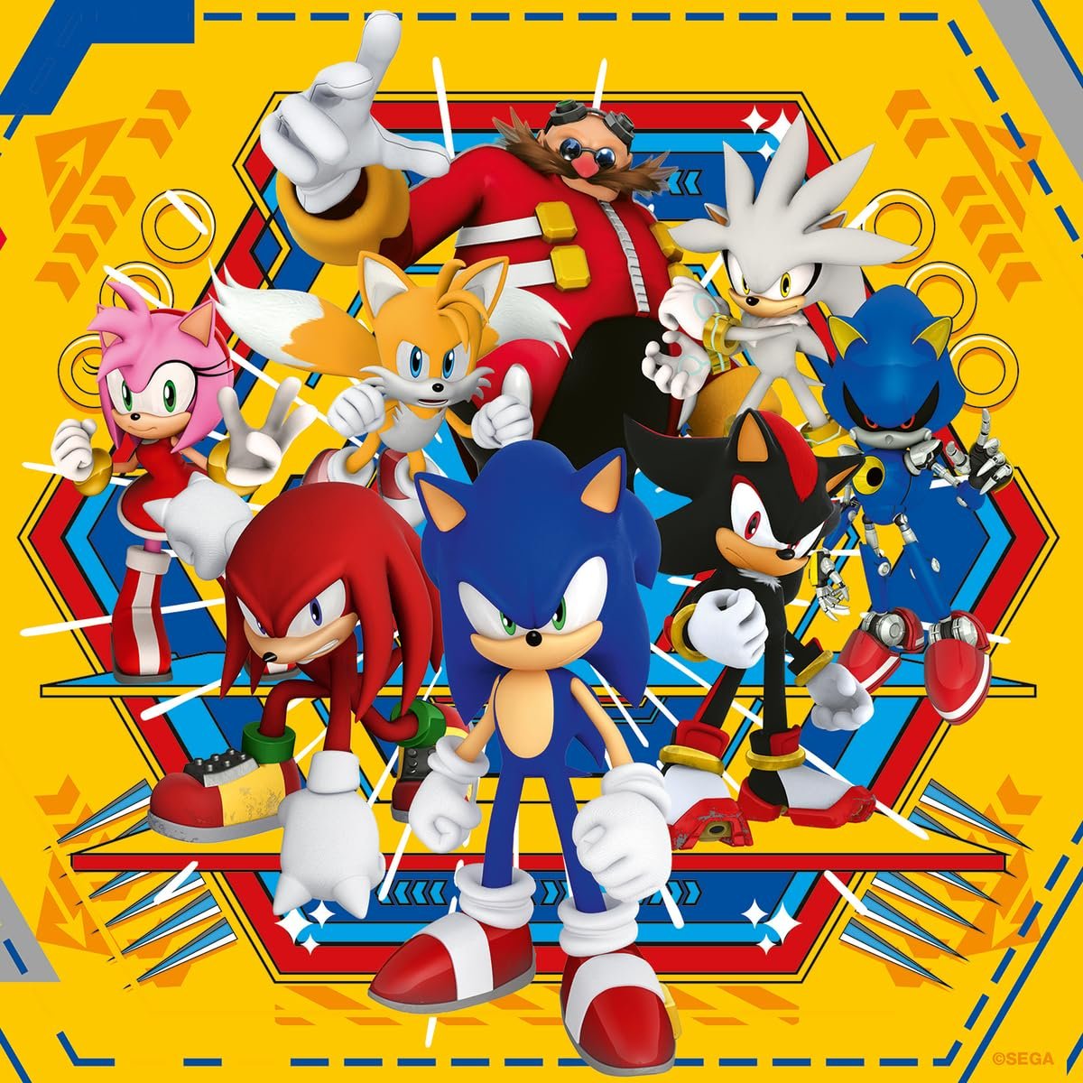 Детский пазл Ravensburger Sonic The Adventures of Sonic 12001133 3 x 49 деталей от 5 лет, фото №2