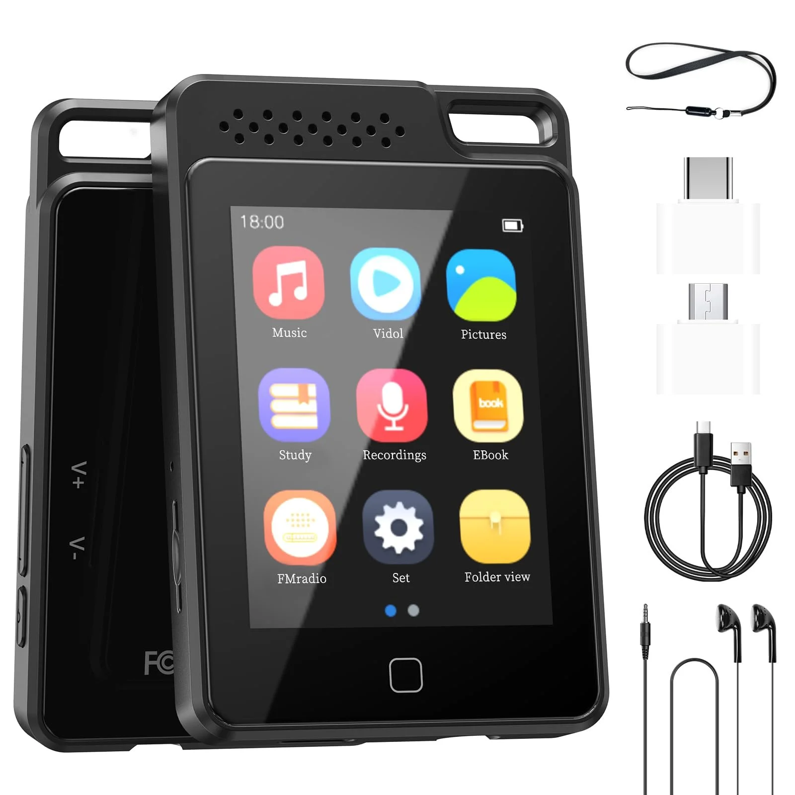 MP3 плеєр BOOTEEK 64 ГБ Чорний, фото №1
